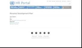 
							         Personal Development Plan | HR Portal								  
							    