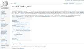 
							         Personal development - Wikipedia								  
							    