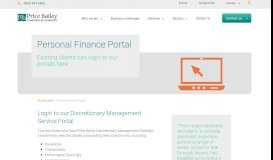 
							         Personal Finance Portal | Price Bailey								  
							    