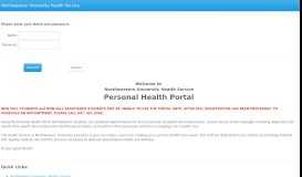 
							         Personal Health Portal - Northwestern University								  
							    