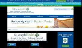
							         Personal Hub | St. Joseph Health								  
							    