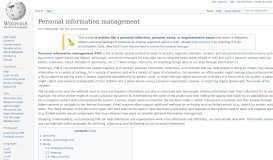 
							         Personal information management - Wikipedia								  
							    