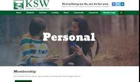 
							         Personal • KSW Federal Credit Union								  
							    