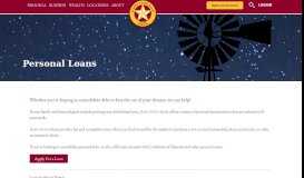 
							         Personal Loans - Happy State Bank								  
							    
