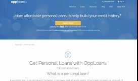 
							         Personal Loans | Up to $4,000 by tomorrow - OppLoans								  
							    