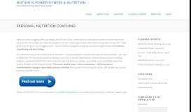 
							         Personal Nutrition Coaching – Motion is Power Fitness ...								  
							    