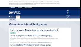 
							         Personal Online Banking Services - Bank of Scotland								  
							    