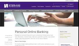 
							         Personal Online & Mobile Banking | Sterling National Bank								  
							    