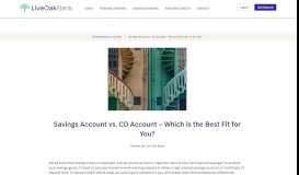 
							         Personal Savings Account FAQs - Live Oak Bank								  
							    