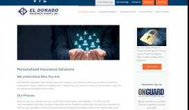 
							         Personalized Insurance Solutions | El Dorado Insurance Agency								  
							    