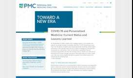 
							         Personalized Medicine Coalition - Precision Medicine Advocacy and ...								  
							    