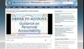 
							         Personnel accountability instructions - DCMA								  
							    
