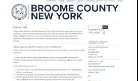 
							         Personnel - Broome County								  
							    