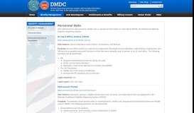 
							         Personnel Data - DMDC - Osd.mil								  
							    