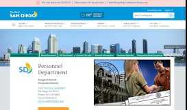 
							         Personnel Department | City of San Diego Official Website								  
							    