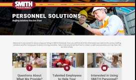 
							         Personnel Solutions - Smith Professional Services - Smith Protective ...								  
							    