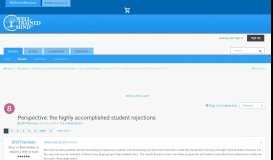 
							         Perspective: the highly accomplished student rejections - The ...								  
							    