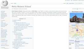 
							         Perth Modern School - Wikipedia								  
							    