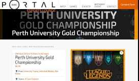 
							         Perth University Gold Championship – Escape Portal								  
							    