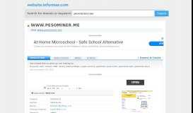 
							         pesominer.me at WI. Welcome to nginx! - Website Informer								  
							    