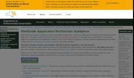 
							         Pesticide Applicator/Technician Guidance - NYS Dept. of ...								  
							    