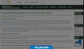 
							         Pesticide Management for Agriculture - NYS Dept. of Environmental ...								  
							    