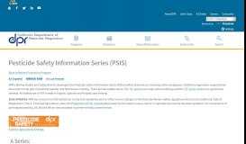 
							         Pesticide Safety Information Series (PSIS)								  
							    