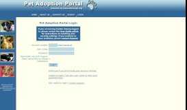 
							         Pet Adoption Portal :: Login								  
							    