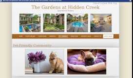 
							         Pet-Friendly Apartments in Colorado ... - The Gardens at Hidden Creek								  
							    