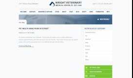
							         PET HEALTH NEWS FROM VETSTREET « Wright Veterinary Medical ...								  
							    