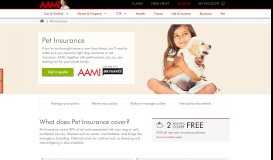 
							         Pet Insurance | AAMI								  
							    