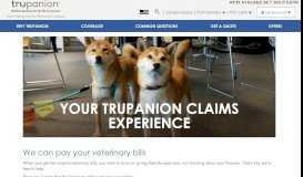 
							         Pet Insurance Claims Process & FAQ - Trupanion								  
							    