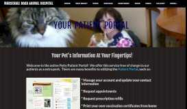 
							         Pet Patient Portal Marschall Road Animal Hospital - Marschall Road ...								  
							    