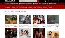 
							         Pet Sex Dog Videos - Free Porn Videos - Heavy-R.com								  
							    