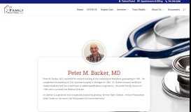 
							         Peter M. Barker, MD – Family Doctors, LLC								  
							    
