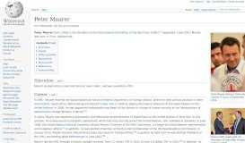 
							         Peter Maurer - Wikipedia								  
							    