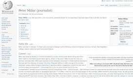 
							         Peter Millar (journalist) - Wikipedia								  
							    
