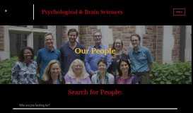
							         Peter Millar | Psychological & Brain Sciences								  
							    