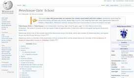 
							         Peterhouse Girls' School - Wikipedia								  
							    