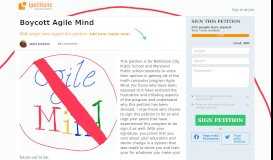 
							         Petition Boycott Agile Mind								  
							    