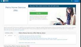 
							         Petro Home Service (PA) | Pay Your Bill Online | doxo.com								  
							    