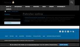 
							         Petrofac websites								  
							    