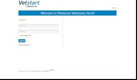 
							         Petsecure Veterinary Portal								  
							    