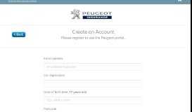 
							         Peugeot | Register - Peugeot Telematics								  
							    
