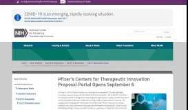 
							         Pfizer's Centers for Therapeutic Innovation Proposal Portal Opens ...								  
							    