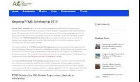 
							         PFMS Scholarship 2019 – All Scholarship Forum								  
							    