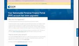 
							         PFP Pre-access Account - Aegon Customer dashboard								  
							    