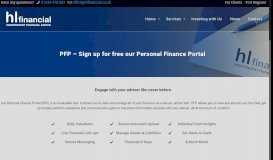 
							         PFP - Sign up for free our Personal Finance Portal • HL Financial								  
							    