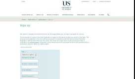 
							         PG Apply Sign Up - University of Sussex								  
							    