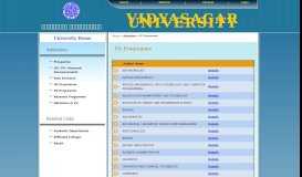 
							         PG Programme - Vidyasagar University								  
							    